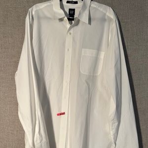 The Gap White Long Cotton Shirt